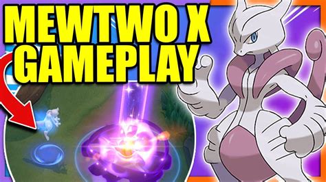 Global Unite Move Mewtwo Mega X Leaked Gameplay Pokemon Unite Youtube