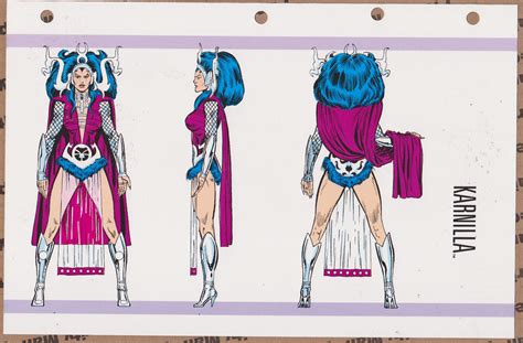 Official Handbook Of The Marvel Universe Sheet Karnilla Comic