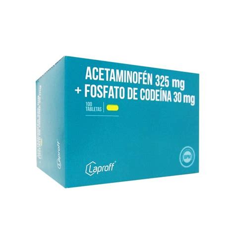 Acetaminofén 325 Mg Codeína 30 Mg Laproff Blíster x 10 Tabletas