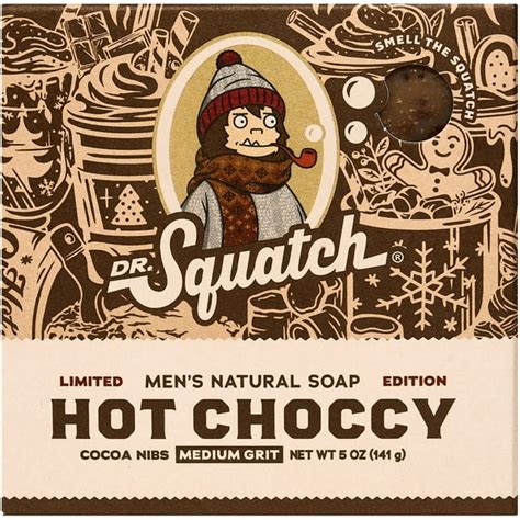 Dr Squatch Hot Choccy Natural Bar Soap For Men 5 Oz