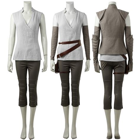 Star Wars 8 The Last Jedi Cosplay Costumes Rey Costume