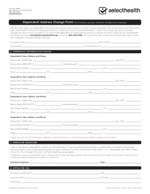 Fillable Online Selecthealth Selecthealth Member Forms Selecthealth