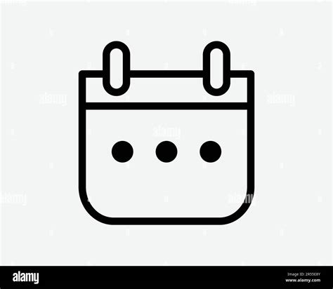 Simple Calendar Icon Date Day Month Year Event Schedule Appointment