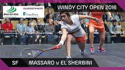 Squash Massaro V El Sherbini Windy City Open 2016 Women S SF