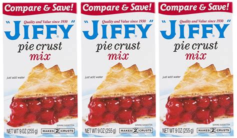 Jiffy Pie Crust Mix Pack Of 3 9 Ounce Boxes Ebay