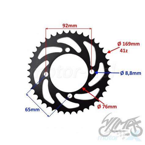 Zębatka tylna 428 41 zębów Pit Bike MRF motor x pl sklep motocyklowy