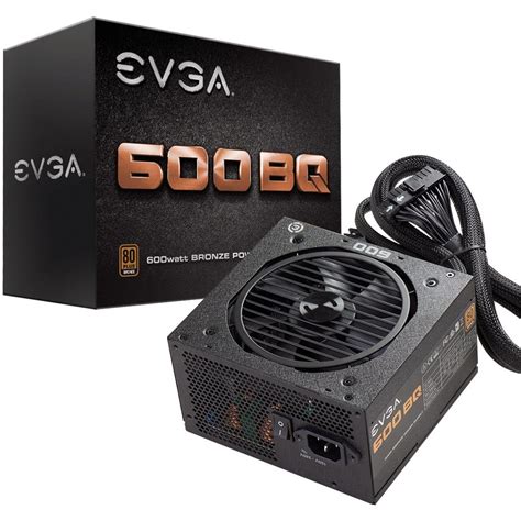 Fonte EVGA 600W 80 Plus Bronze Semi Modular PFC Ativo 110 BQ 0600