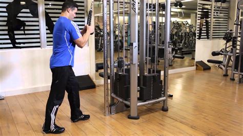 Cable Pushdown With Rope Triceps Exercise Youtube