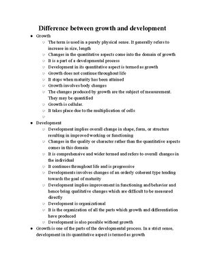 Human Growth And Development Chapter Chapter Physical Growth And