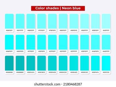 Neon Light Blue Color Palette Teal Color Palette, Neon, 59% OFF