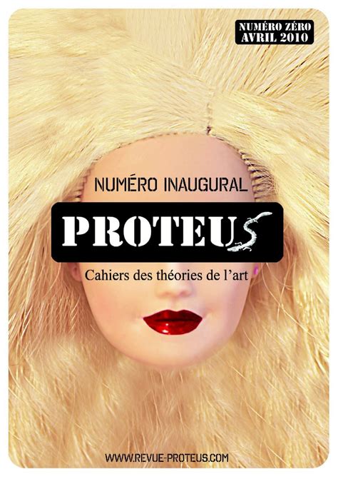 Revue Proteus cahiers des théories de l art