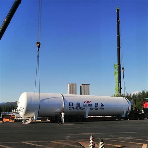 60m3 Horizontal Lng Cryogenic Tank Liquid Natural Gas Vacuum Tank