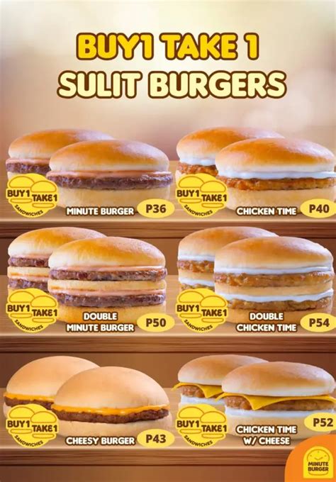 Minute Burger Philippines Menu Prices 2025