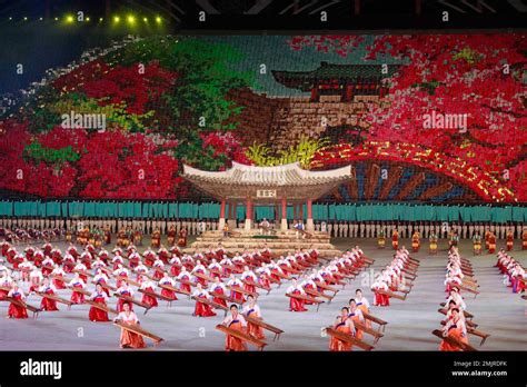 Women Play Korean Traditional Musical Instrument Kayagum During Mass