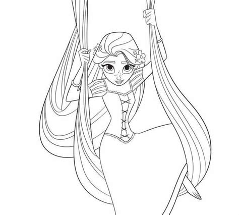 Baby Rapunzel Princess Coloring Pages Dejanato