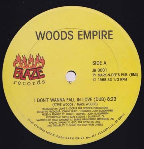 12inch Woods Empire I Don T Wanna Fall In Love Baze Ebay