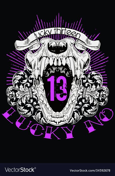 Lucky Number 13 Clip Art