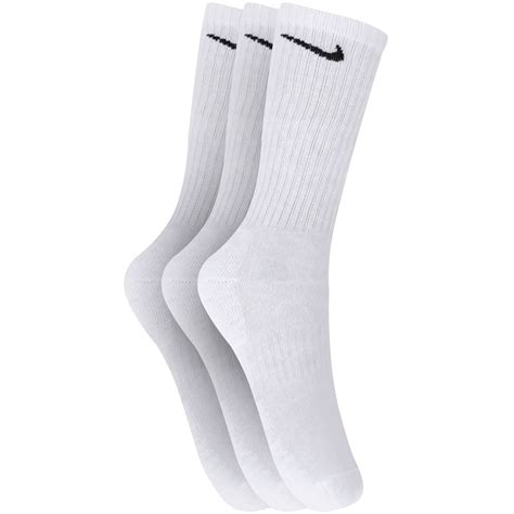 Kit De Meias Cano Alto Nike Everyday Cushioned Crew 3 Pares