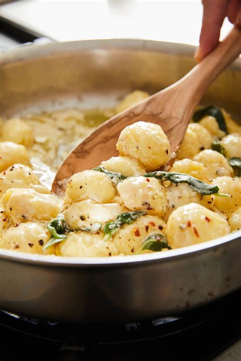 Cheese Stuffed Gnocchi In Butter Cream Sauce Recipe Butter Cream