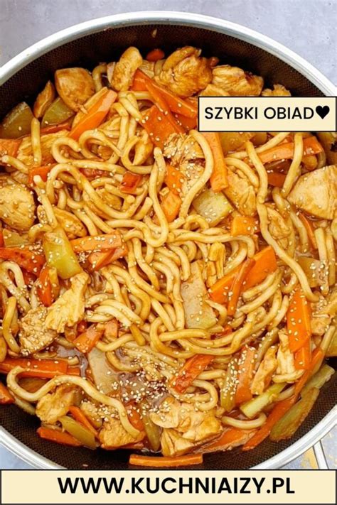 Makaron Udon Z Kurczakiem W Sosie W Stylu Teriyaki Kuchnia Izy