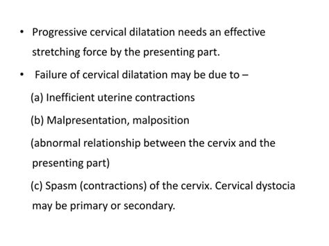 Cervical dystocia | PPT