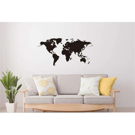 Jual Wallstiker Hiasan Dekorasi Pajangan Dinding Peta Dunia World Map