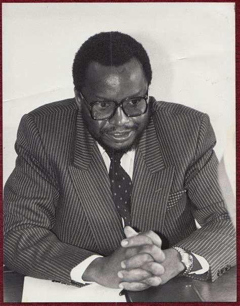 1985 Original Press Photo Witness Mangwende Foreign Minister Zimbabwe