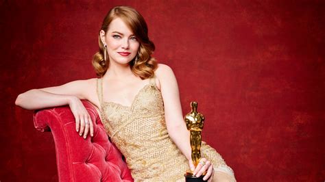 Emma Stone Redhead Actress Oscars Portrait HD Wallpaper Rare Gallery