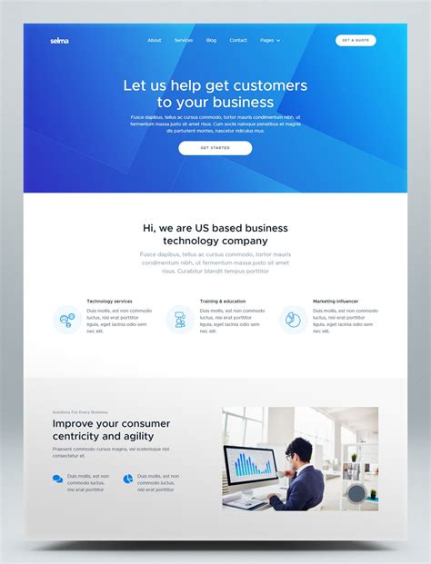 Business & Corporate HTML Templates | Business website templates ...