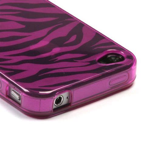 Hot Pink Zebra Print Iphone 4 Case