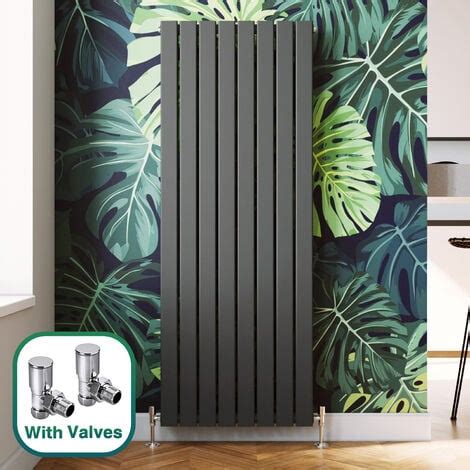 Elegant X Mm Anthracite Designer Vertical Column Radiator