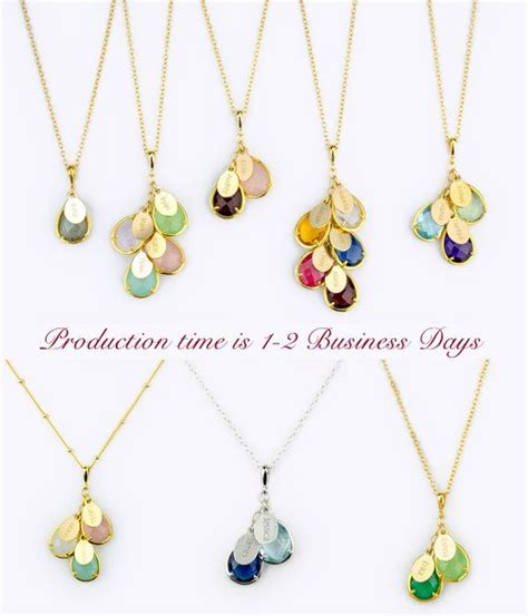 Weihnachtsgeschenk für Frau Benutzerdefinierte Mom Halskette Birthstone