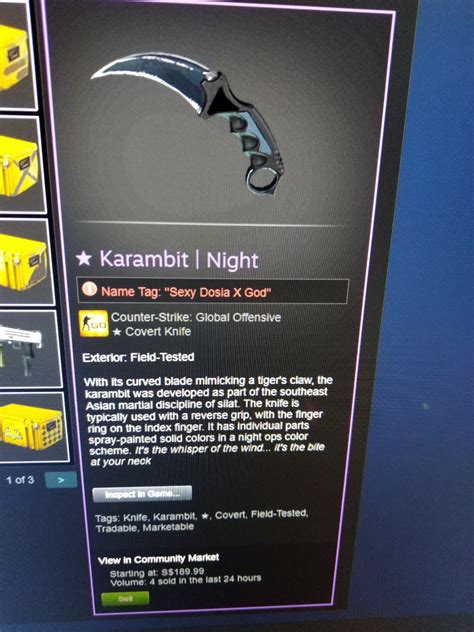 Csgo karambit knife, Video Gaming, Gaming Accessories, Game Gift Cards ...