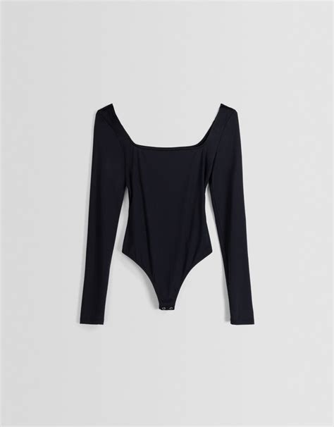 Long Sleeve Bodysuit Women Bershka