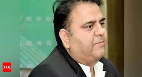 Imran Khans Close Aide Fawad Chaudhry Quits Pti Party Times Of India