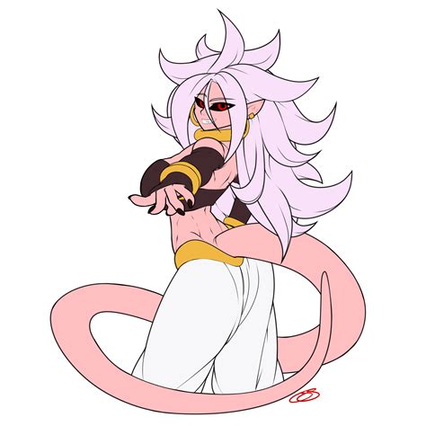 Rule 34 1girls 2010s Android 21 Black Sclera Breasts Dark Persona