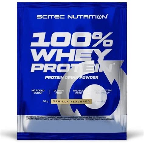 Buy Scitec Nutrition 100 Whey Protein Vanilla 30g From Aed10 With Delivery Nutrition Ae