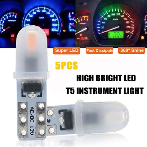 Pcs T W W Smd Wedge Instrument Dashboard Car Meter Led Light