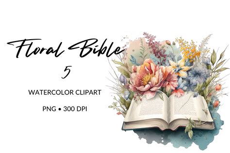 Clipart Of Flowers With Bible