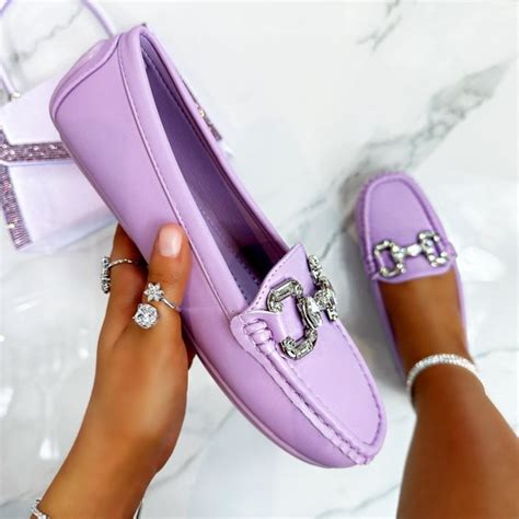 Lemonade Crystal Empire Loafers Lilac Shoes From Lemonade Uk