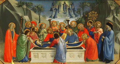 The Dormition Of The Virgin Painting By Fra Angelico Fine Art America