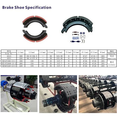 American Type Brake Shoe Heavy Truck Drum 4707 Brake Shoes With Repair