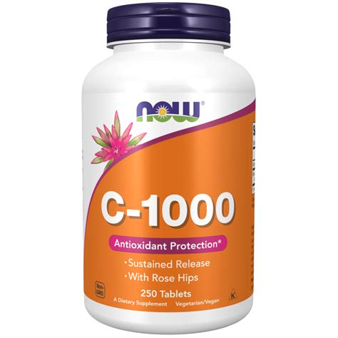 Витамин C 1000 мг таблетки с Удължено освобождаване Цена | Now Foods