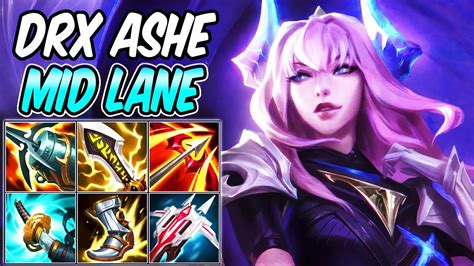 FULL CRIT ASHE MID Build Runes DRX ASHE GAMEPLAY League Of