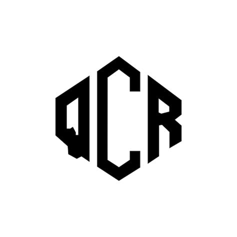 Le Logo Qcr En Forme De Lettre Avec Forme De Polygone Et De Cube