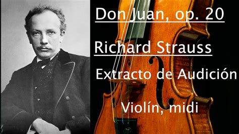 Viol N Extracto De Audici N Don Juan Richard Strauss Bpm Youtube