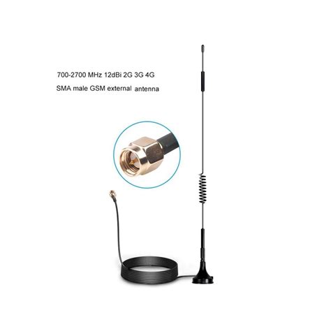 Magnet Antenna 2g 3g 4g Lte Sma Male Connector 700 2700mhz 12dbi