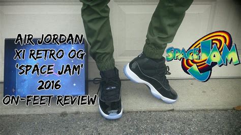 Air Jordan 11 Space Jam (2016) On Feet Review - YouTube