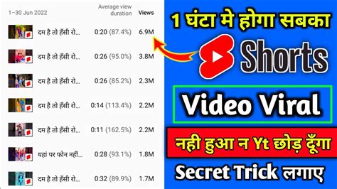 Trick लगाते ही Video Viral 😲 How To Viral Short Video On Youtube