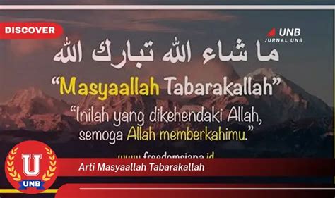 Intip Arti Masyaallah Tabarakallah Yang Wajib Kamu Ketahui